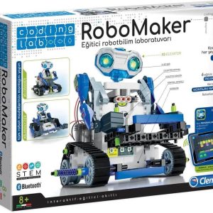 Clementoni 64442 Robomaker Start Eğitici Robotbilim Laboratuvarı, 200+ Parça, 4 Farklı Oyun